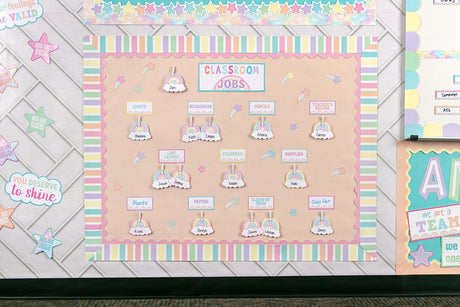 Pastel Pop Classroom Jobs Mini Bulletin Board