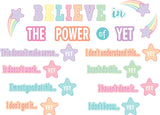 Pastel Pop Believe in the Power of Yet Mini Bulletin Board