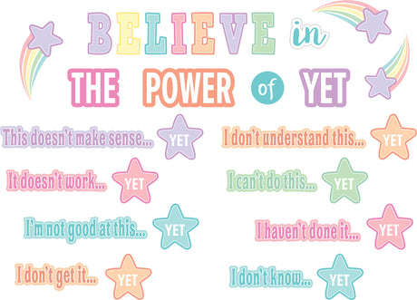 Pastel Pop Believe in the Power of Yet Mini Bulletin Board
