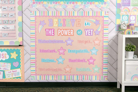 Pastel Pop Believe in the Power of Yet Mini Bulletin Board
