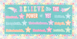 Pastel Pop Believe in the Power of Yet Mini Bulletin Board