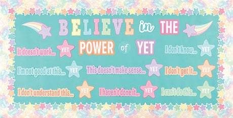 Pastel Pop Believe in the Power of Yet Mini Bulletin Board