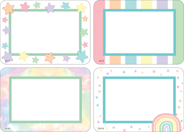 Pastel Pop Name Tags/Labels - Multi-Pack