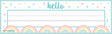 Pastel Pop Flat Name Plates