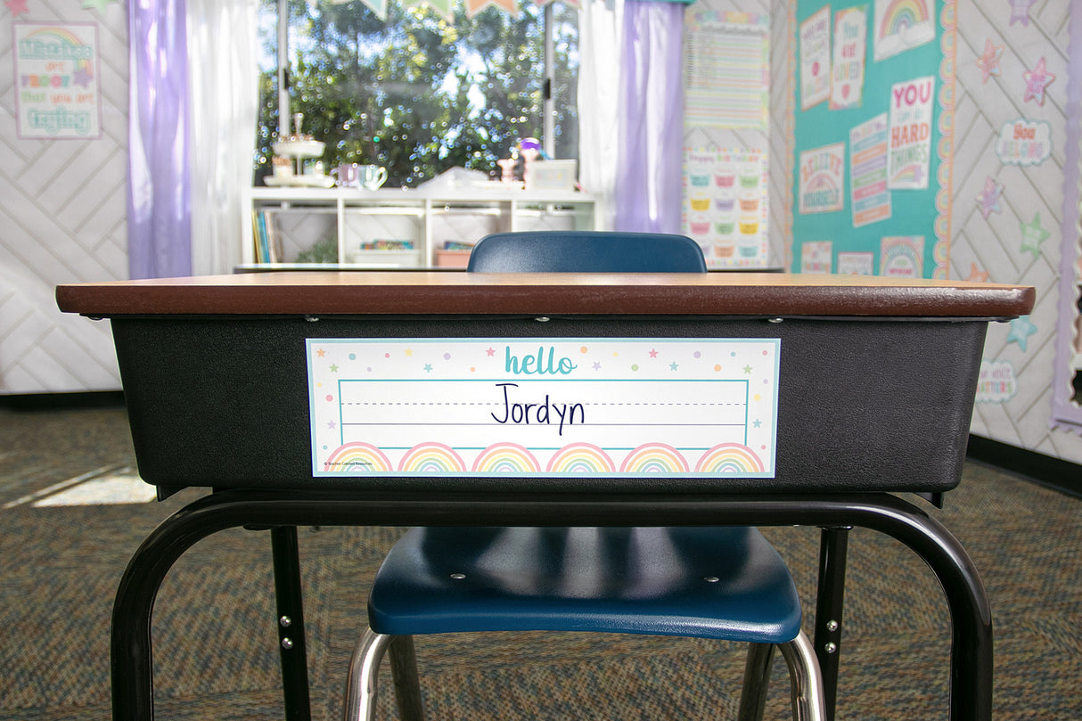 Pastel Pop Flat Name Plates