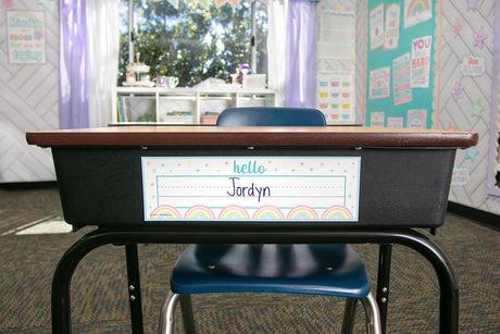 Pastel Pop Flat Name Plates