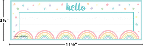 Pastel Pop Flat Name Plates