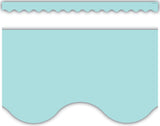 Pastel Blue Scalloped Border Trim