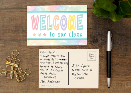 Pastel Pop Welcome Postcards