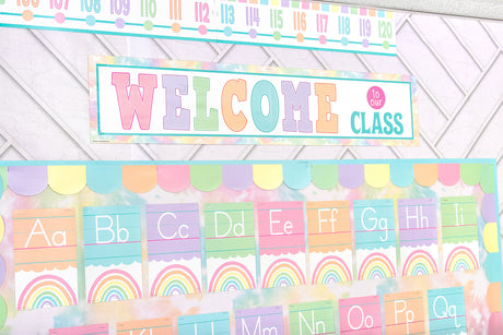 Pastel Pop Welcome to Our Class Banner