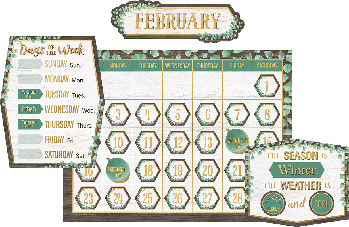 Eucalyptus Calendar Bulletin Board