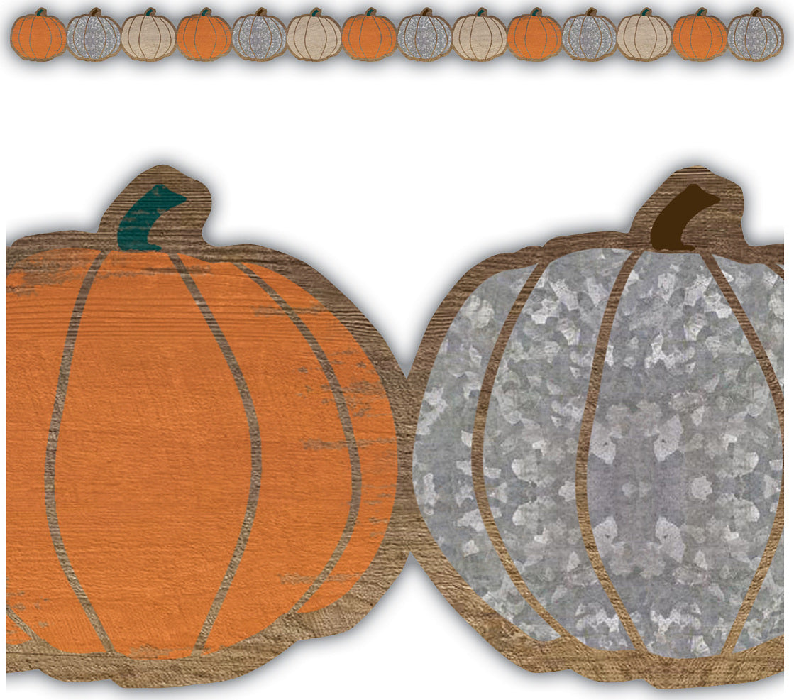 Home Sweet Classroom Pumpkins Die-Cut Border Trim