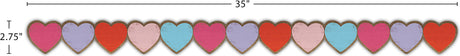 Home Sweet Classroom Hearts Die-Cut Border Trim