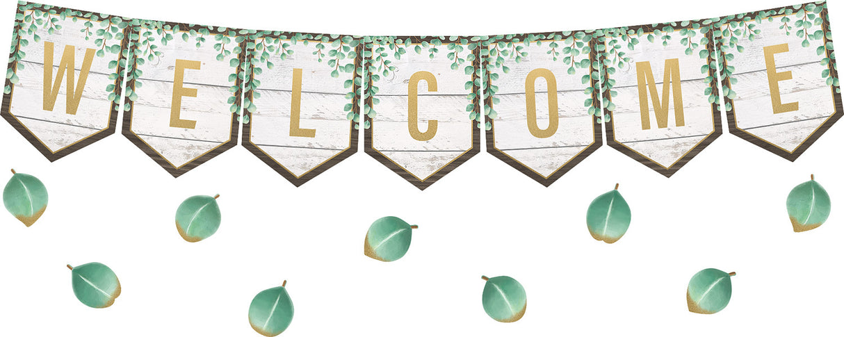 Eucalyptus Pennants Welcome Bulletin Board