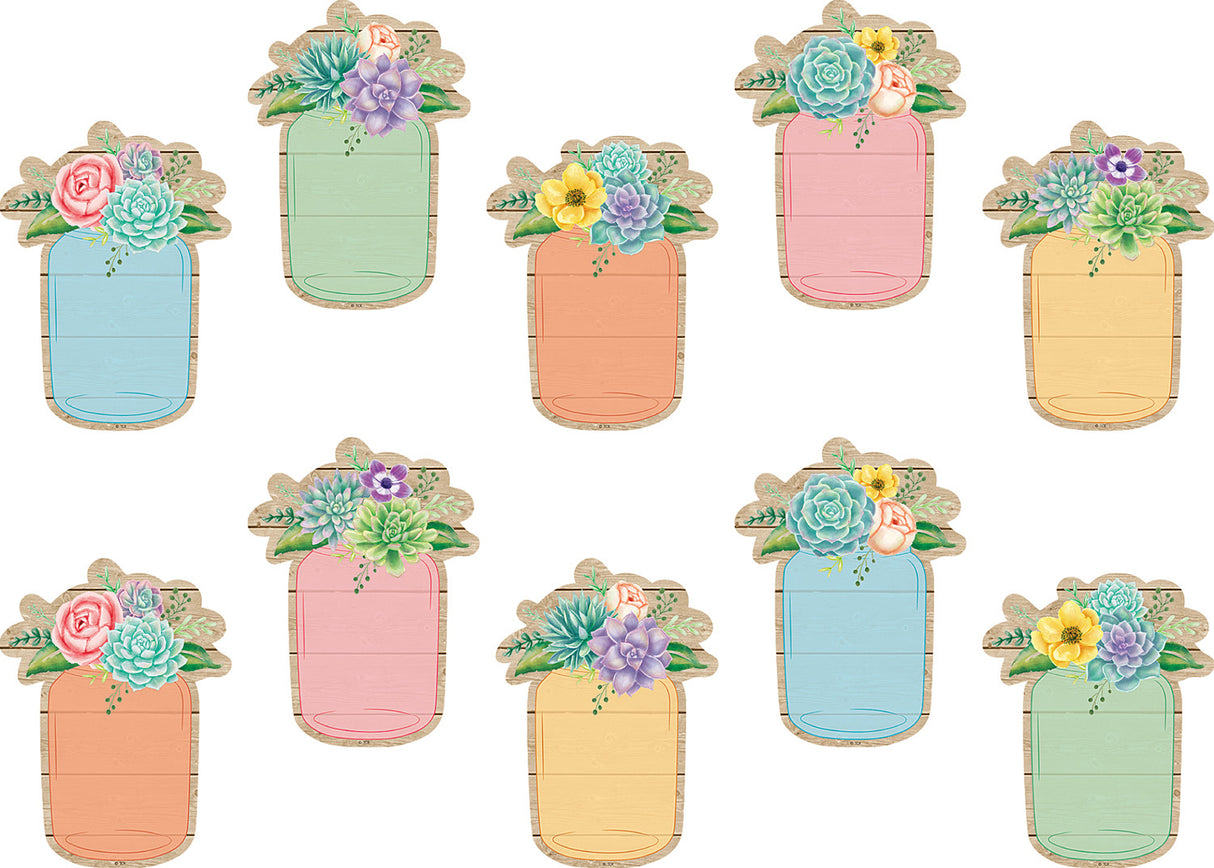 Rustic Bloom Mason Jars Accents