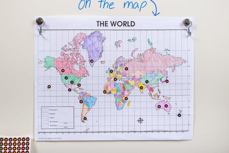 Travel the Map Airplanes Mini Stickers