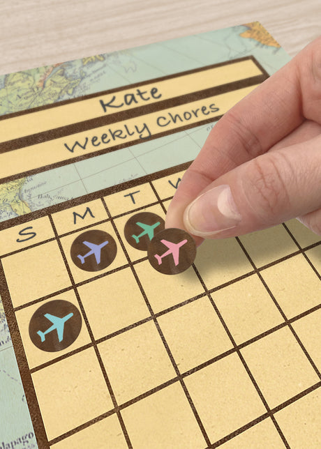 Travel the Map Airplanes Mini Stickers