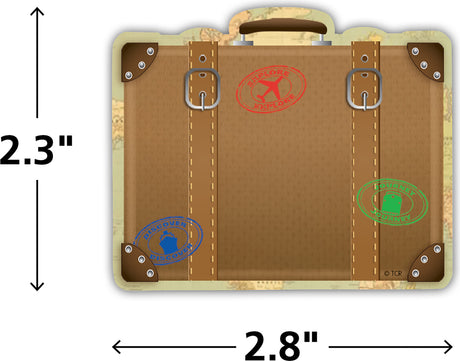 Travel the Map Luggage Mini Accents