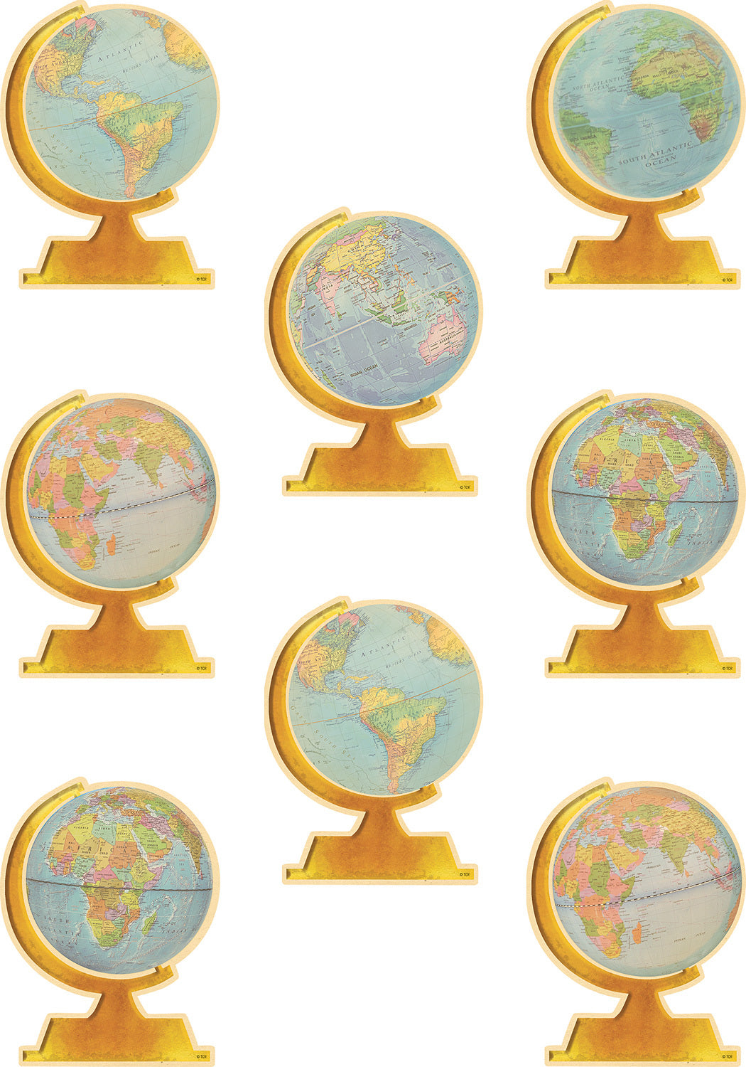 Travel the Map Globes Accents