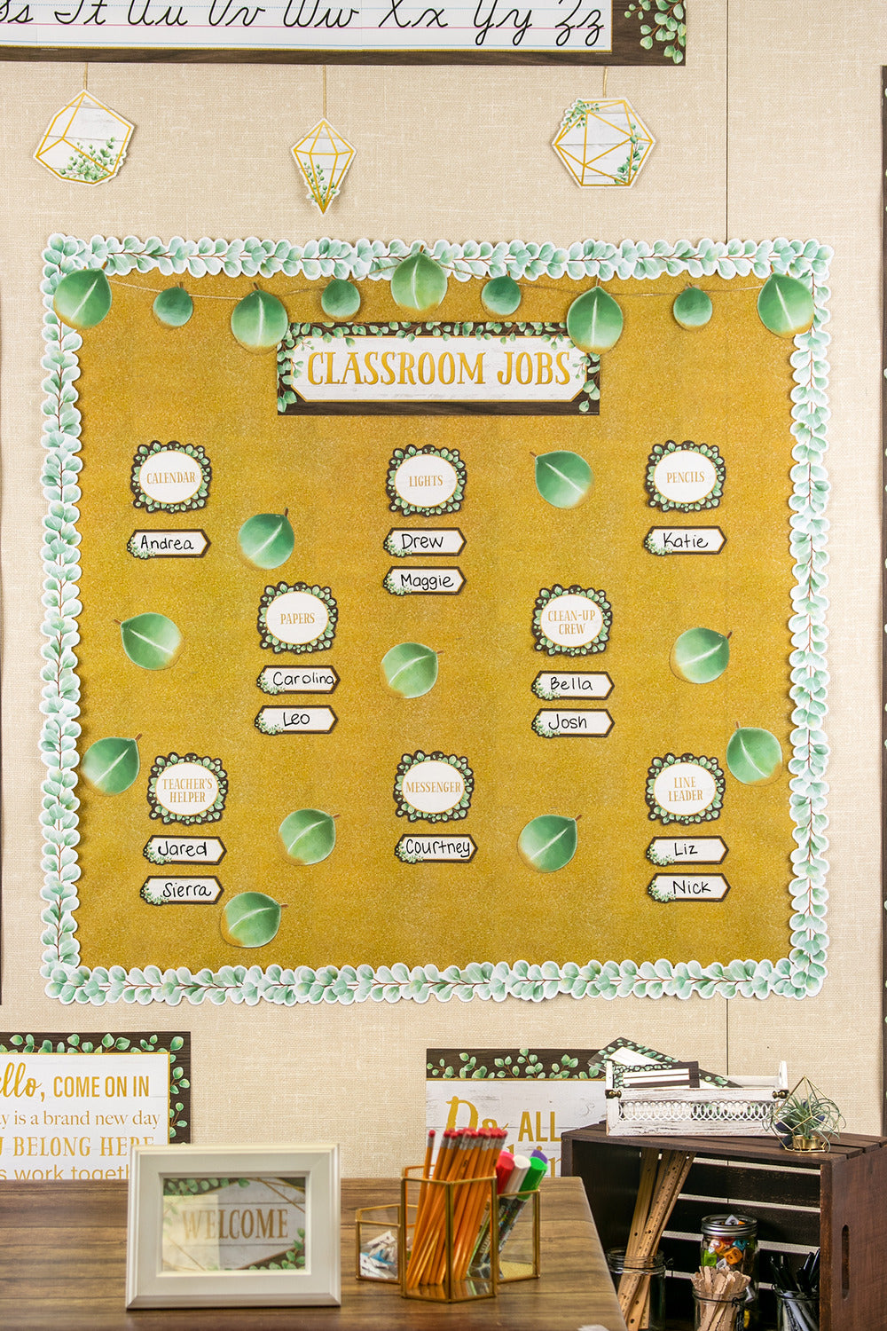 Eucalyptus Die-Cut Border Trim
