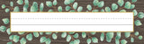 Eucalyptus Flat Name Plates