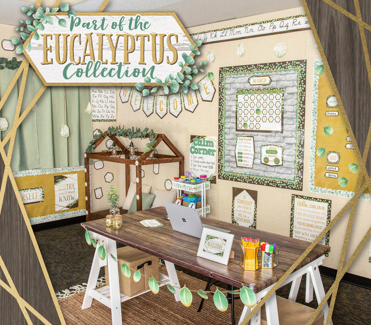 Eucalyptus Flat Name Plates