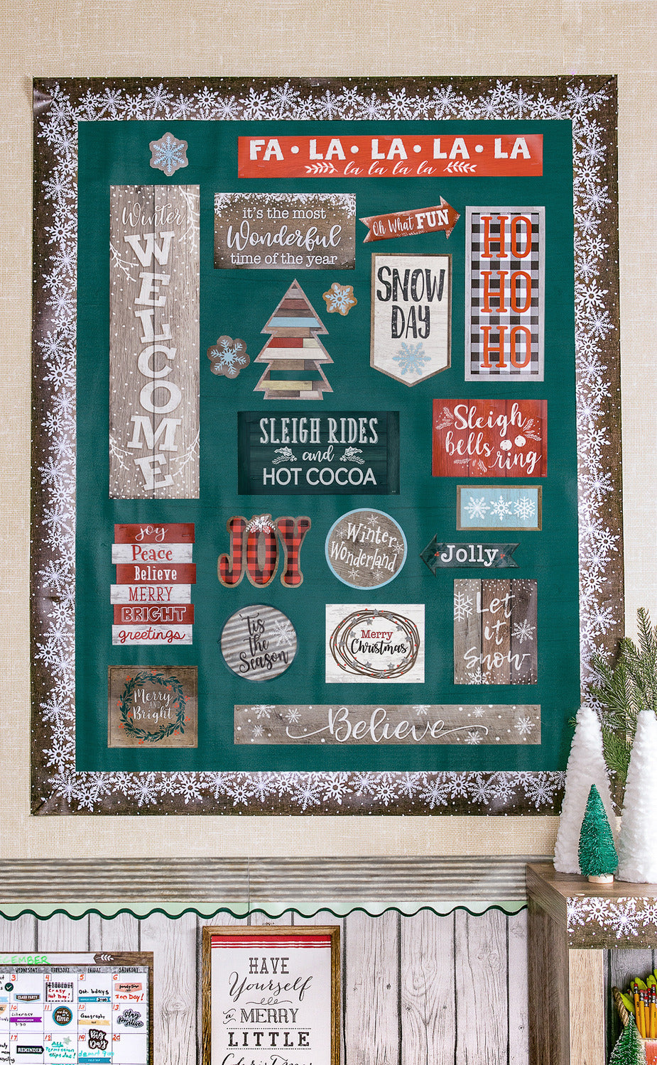 Home Sweet Classroom Winter Mini Bulletin Board