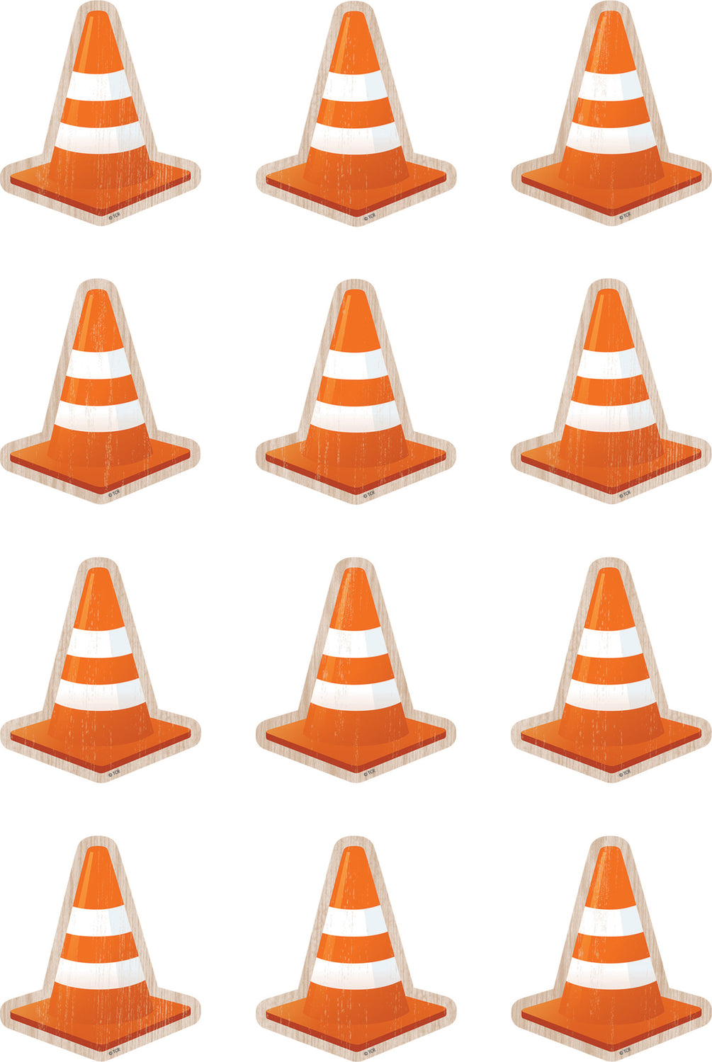 Under Construction Cones Mini Accents