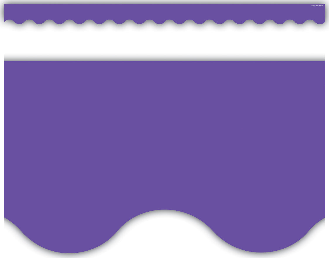 Ultra Purple Scalloped Border Trim