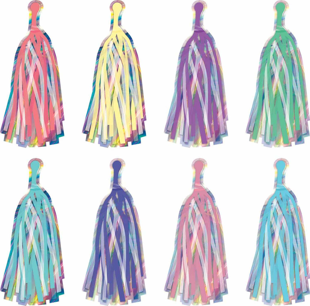 Iridescent Tassels Accents