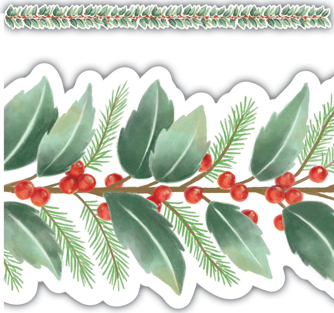 Holly Die-Cut Border Trim