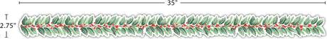 Holly Die-Cut Border Trim