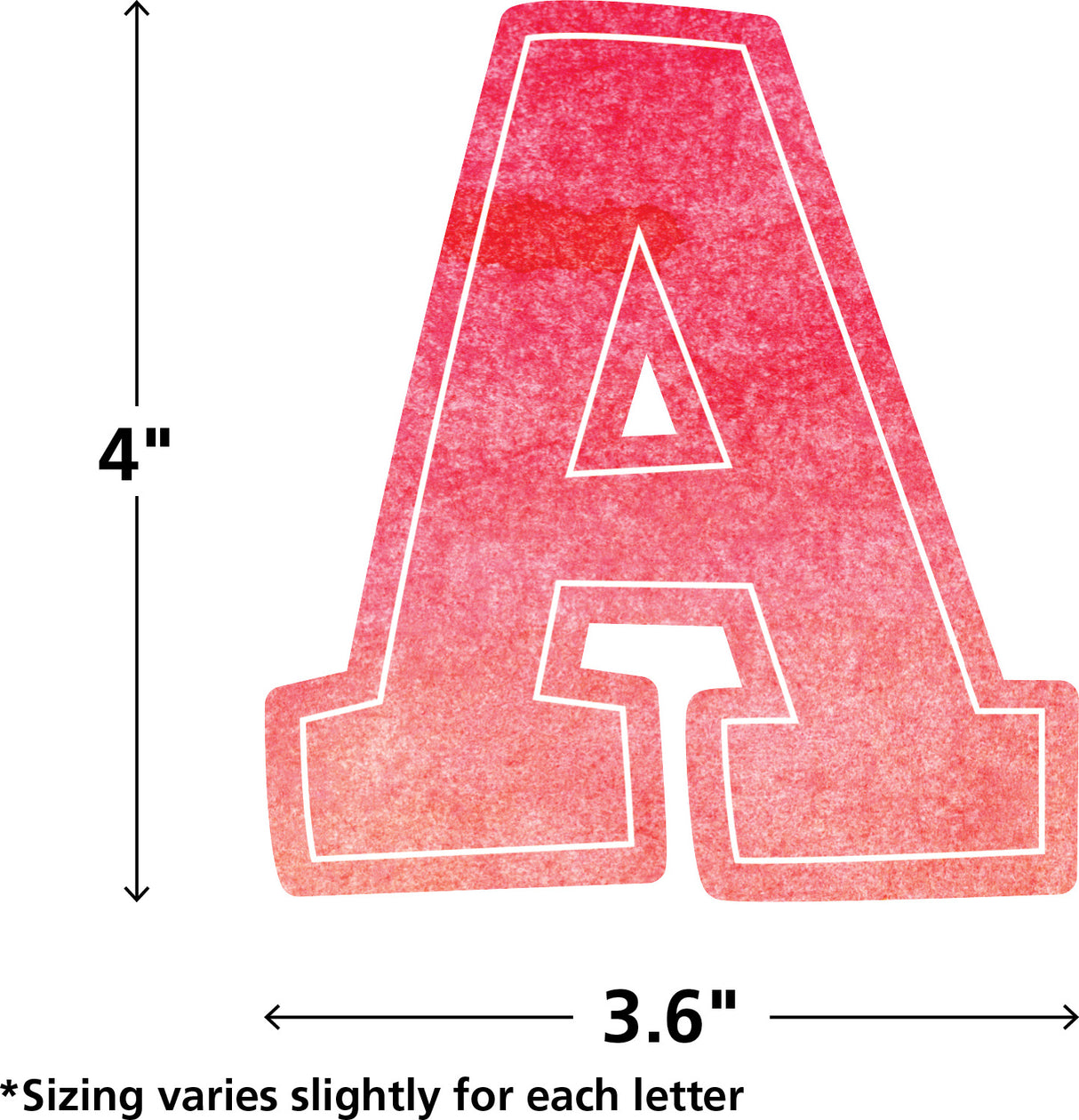 Watercolor Bold Block 4" Letters Combo Pack