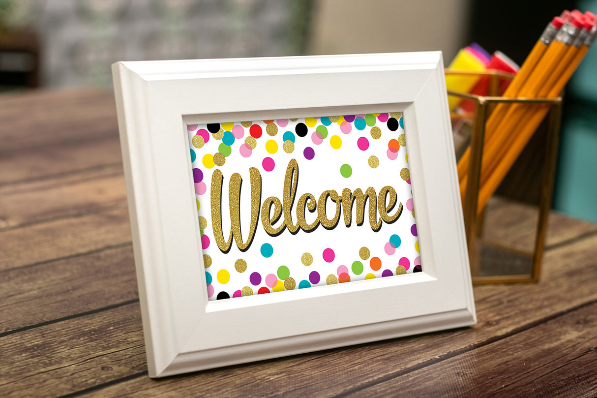 Confetti Welcome Postcards