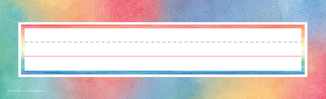Watercolor Flat Name Plates
