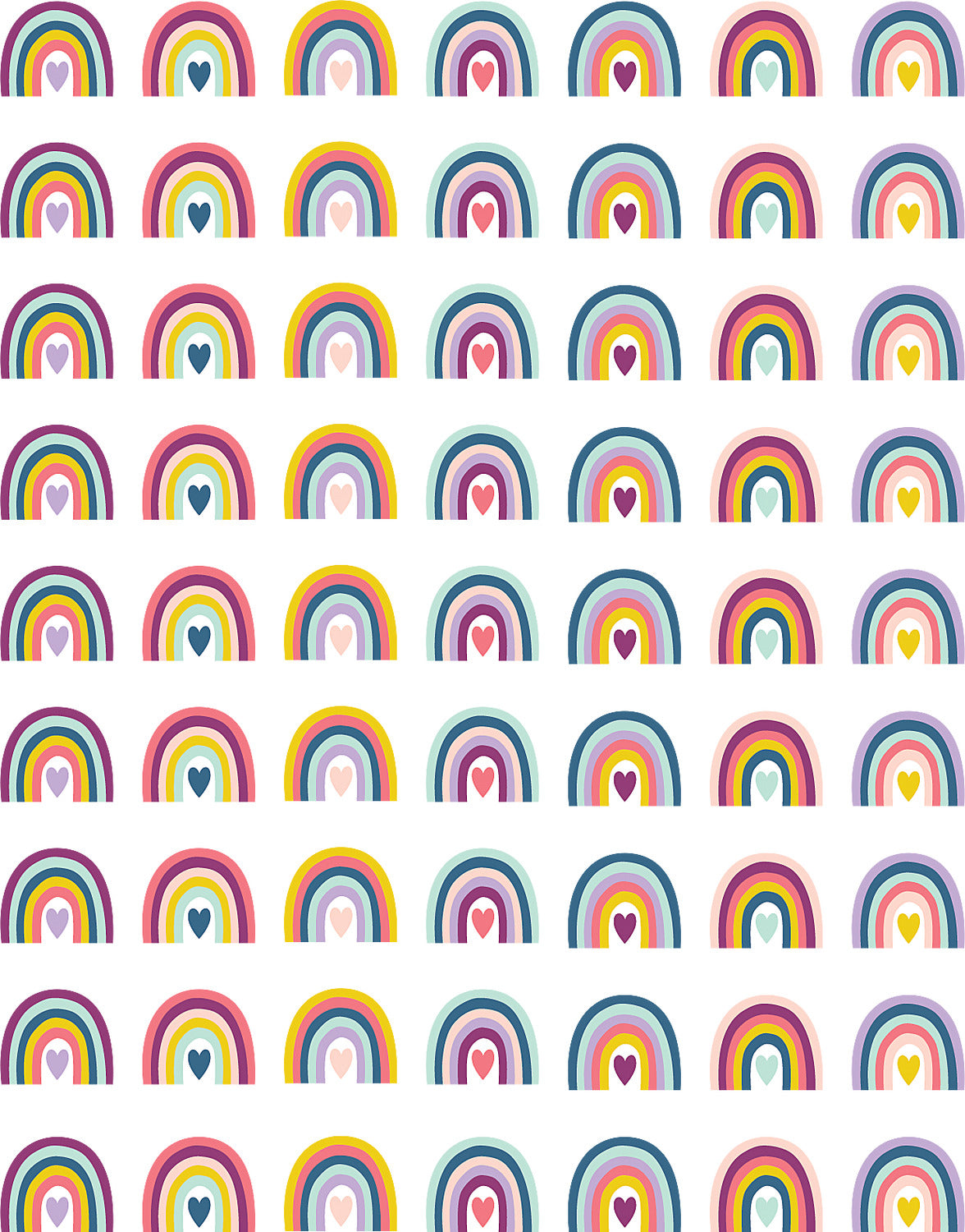 Oh Happy Day Rainbows Stickers – Bunte Regenbogen-Aufkleber, Säurefrei