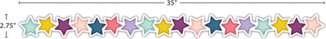 Oh Happy Day Stars Die-Cut Border Trim