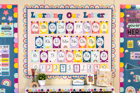 Oh Happy Day Rainbows Die-Cut Border Trim