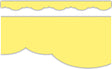 Lemon Yellow Fancy Scallops Border Trim