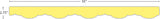 Lemon Yellow Fancy Scallops Border Trim