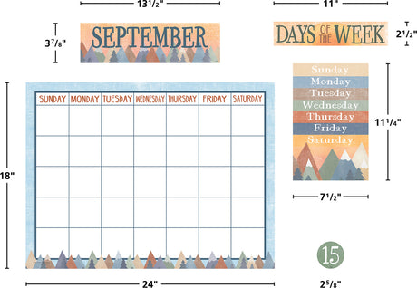 Moving Mountains Calendar Bulletin Board
