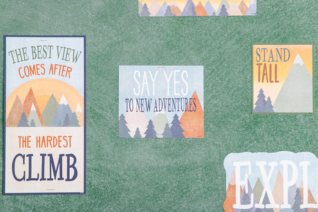 Moving Mountains Let the Adventure Begin Mini Bulletin Board