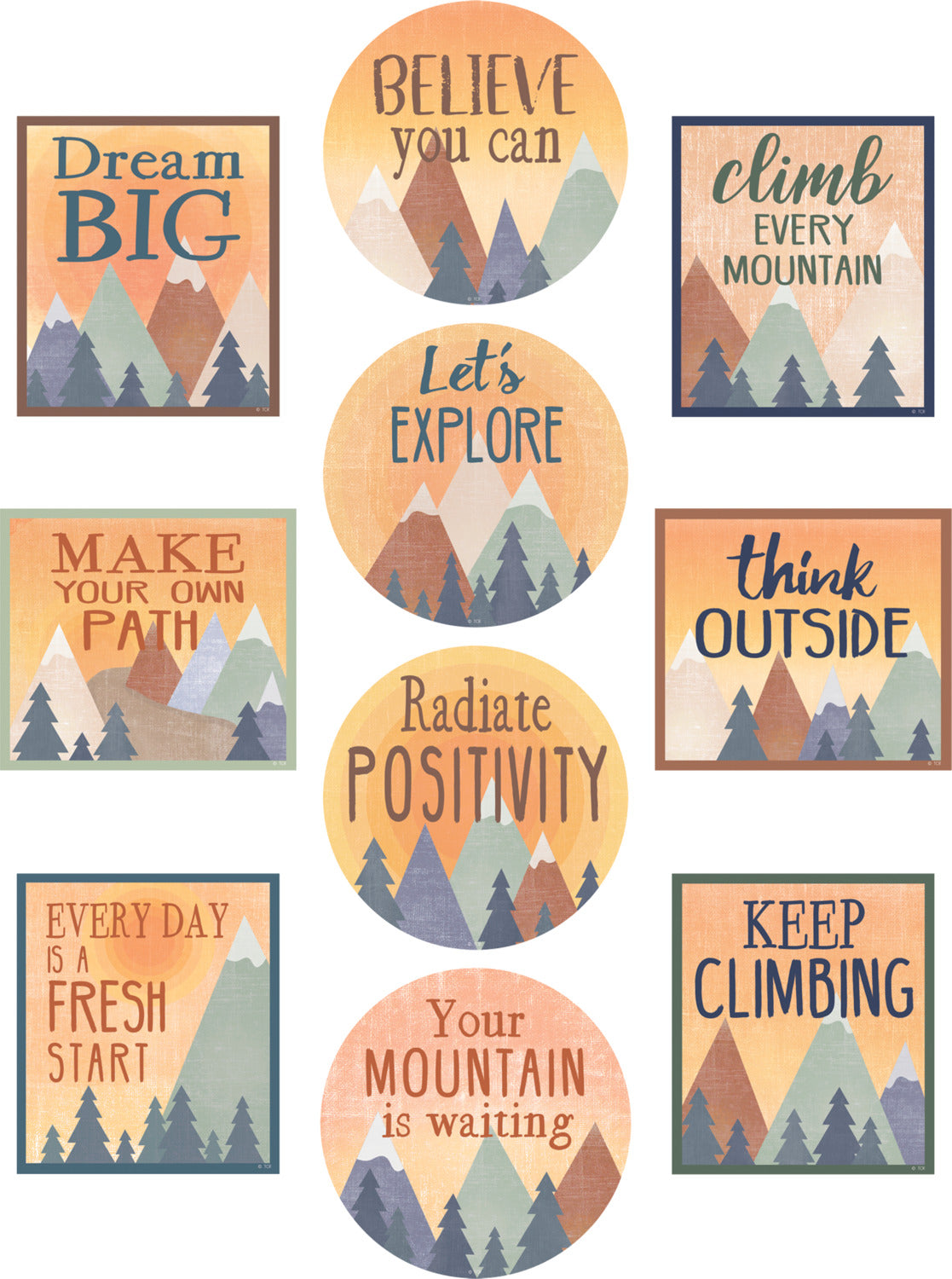 Moving Mountains Positive Sayings Accents