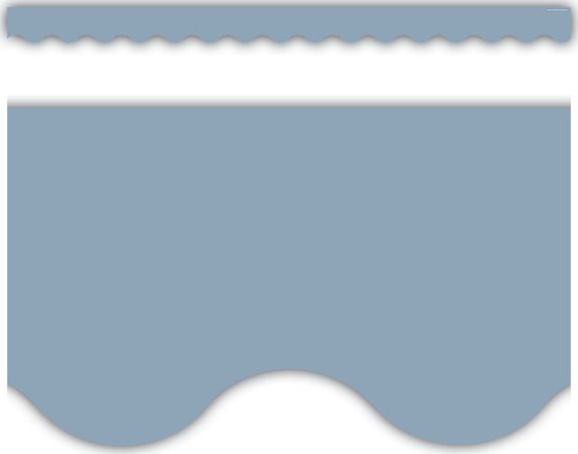 Cottage Blue Scalloped Border Trim