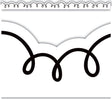 White with Black Squiggles Die-Cut Border Trim