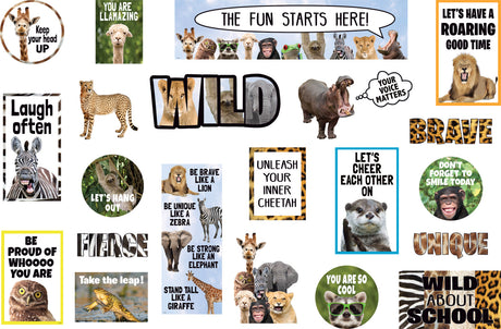 Go Wild Animals Mini Bulletin Board