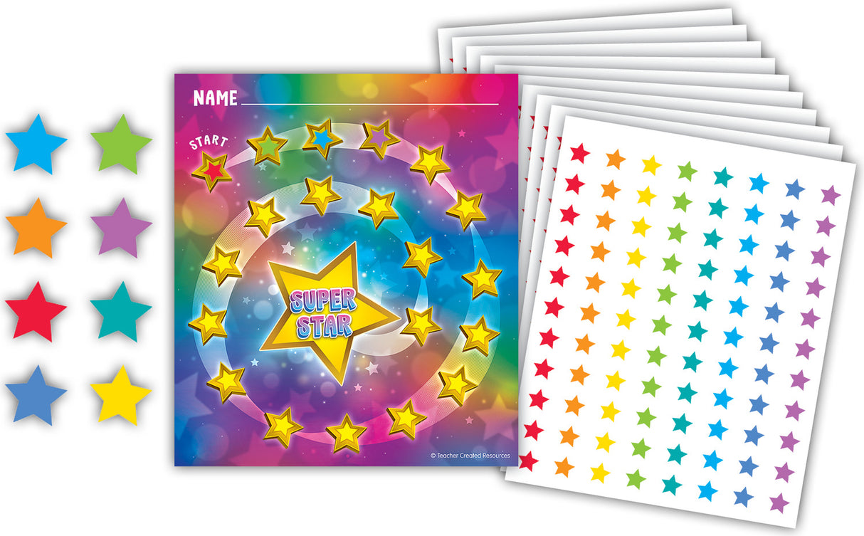 Super Star Reward Trackers with Stickers
