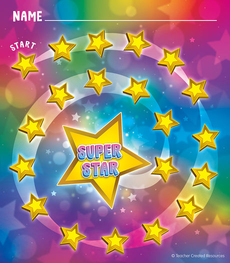 Super Star Reward Trackers with Stickers