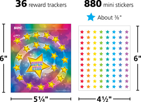 Super Star Reward Trackers with Stickers