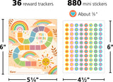 Sunshine Rainbow Reward Trackers with Stickers